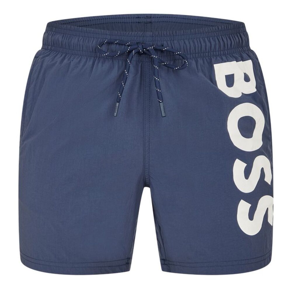 Boss Mens Octopus Bold Logo Swim Shorts / Navy
